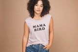 ‘Mama Bird’ | Muscle Tee, Pink